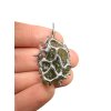 Silver moldavite pendant with gold-plated elements 8,8g