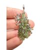 Silver moldavite pendant with gold-plated elements 8,1g