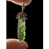 Silver moldavite pendant with gold-plated elements 5,6g
