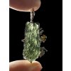 Silver moldavite pendant with gold-plated elements 7,8g