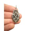 Silver moldavite pendant 6,2g