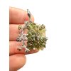 Silver moldavite pendant with gold-plated elements 6,3g