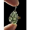 Silver moldavite pendant with gold-plated elements 4,8g