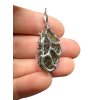 Silver moldavite pendant with gold-plated elements 5,4g