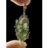 Silver moldavite pendant with gold-plated elements 5,4g