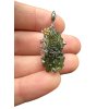 Silver moldavite pendant with gold-plated elements 6,8g