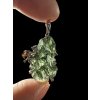 Silver moldavite pendant with gold-plated elements 5,6g