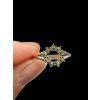Silberring mit facettierte Moldavite Größe 61