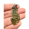 Silver moldavite pendant 3,8g