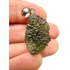 Silver moldavite pendant 4,6g
