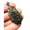 Silber Moldavit Anhänger 10,2g