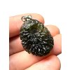Silver moldavite pendant 9,3g
