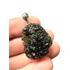 Silver moldavite pendant 9,3g