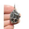 Silver pendant made from carpathian obsidian