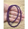 Amethyst necklace 45 cm (4mm)