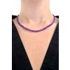 Amethyst necklace 45 cm (4mm)