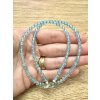 Blue topaz necklace 45 cm (4mm)
