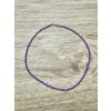 Amethyst-Halskette 3 mm – Facettierte Perlen