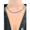 Kyanit-Halskette 2 mm – Facettierte Perlen