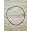 Amethyst necklace 45 cm (2,5mm)