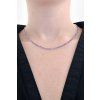Iolite necklace 45 cm (2mm)
