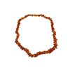 Necklace made of tumbled genuine amber / light – random piece