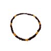 Necklace made of tumbled genuine amber / mix – random piece