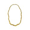 Necklace made of polished genuine amber spheres / light – random piece