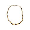 Necklace made of polished genuine amber spheres / mix – random piece
