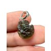 Silver moldavite pendant 1,4g