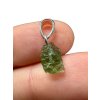 Silber Moldavit Anhänger 0,6g