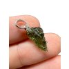 Silber Moldavit Anhänger 0,9g