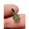 Silber Moldavit Anhänger 0,4g