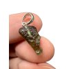 Silber Moldavit Anhänger 0,7g