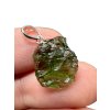 Silver moldavite pendant 1,4g
