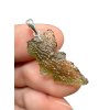 Silber Moldavit Anhänger 1,3g
