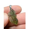 Silver moldavite pendant 1,1g