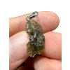 Silber Moldavit Anhänger 1,3g