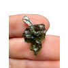Silber Moldavit Anhänger 1,7g