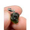 Silber Moldavit Anhänger 1g