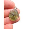 Silver moldavite pendant 2g