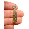 Silver moldavite pendant 1,1g