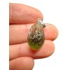 Silber Moldavit Anhänger 1,6g