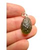 Silver moldavite pendant 1,6g