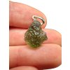 Silber Moldavit Anhänger 1,7g