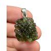 Silver moldavite pendant 4,4g