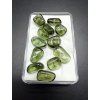 Moldavite bead with a 1.5 mm drilled hole – random piece