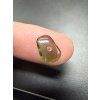 Moldavite bead with a 1.5 mm drilled hole – random piece