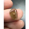 Moldavite bead with a 1.5 mm drilled hole – random piece