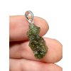 Silber Moldavit Anhänger 1,3g
